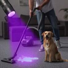 1pc 395nm UV Black Light Flashlight, Small Portable Pocket Pen Lightsfor Leak, Pet Urine, Hotel Inspection, Dry Stain And Dye Detector Ultraviolet Invisible Ink Torch, Ore Moneyscorpion Detection Lamp (Notinclude Battery)