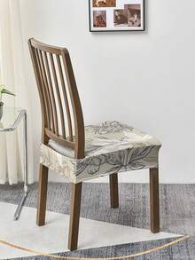 1/2/4/6pcs Printed Stretchable Removable & Washable Dining Chair Seat Covers - Multicolor - View 8