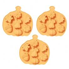 1 pezzo Stampo in silicone per torta di Ognissanti, stampo a forma di zucca, stampo da forno per uso domestico, fai da te candele, sapone, cioccolato, cubetti di ghiaccio, utensili da cucina, regalo migliore