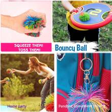 Fidget Toys - Original Soft Bouncy Balls In Bulk 6 Packs - Great For Easter Basket Gifts For All Youth And Adults - Sensory Ball Monkey Ball 90s Toy - Sensory Toy Gift Gadget - Kooosh Ball