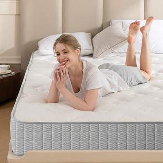 Good Nite 18CM Hybrid Mattress Single/Small Double/Double/King – Spring & Memory Foam, Orthopaedic Zoned Support, Quiet H6 Firm, 7 Inch Bed Mattress For Adults, Guests, Rental Homes & Everyday Use
