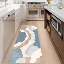 1/2 套大型抽象几何色块风格地毯，柔软、可水洗、防滑、防污印花地毯，适用于客厅、卧室、游戏室、办公室、厨房 - 款式1 - 查看 38