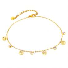 1 Pc Women Fashion Anklet With Tree Of Life & Shell Pendant Decor, Elegant & Casual Style, Suitable For Walking, Travel And Holiday Wearing