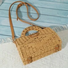 High Quality Spring/Summer Bag, Small Crossbody Bag, Popular Woven Straw Bag - Feet - View 4