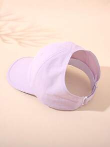 1 pieza Gorra de béisbol con parte superior semi-abierta y bordado de mariposa para niñas, sombrero ligero y transpirable de secado rápido para uso al aire libre - Arco de secado rápido - Ver 2