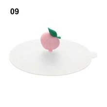 1个装透明卡通可爱硅胶杯盖耐热防漏密封盖防尘杯盖