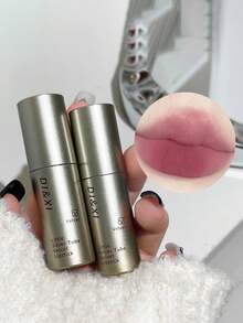 Tinte labial mate de terciopelo de larga duración - Brillo labial impermeable y resistente a las manchas con acabado nude natural, maquillaje de labios resistente a las manchas y duradero todo el día (Tubo individual)