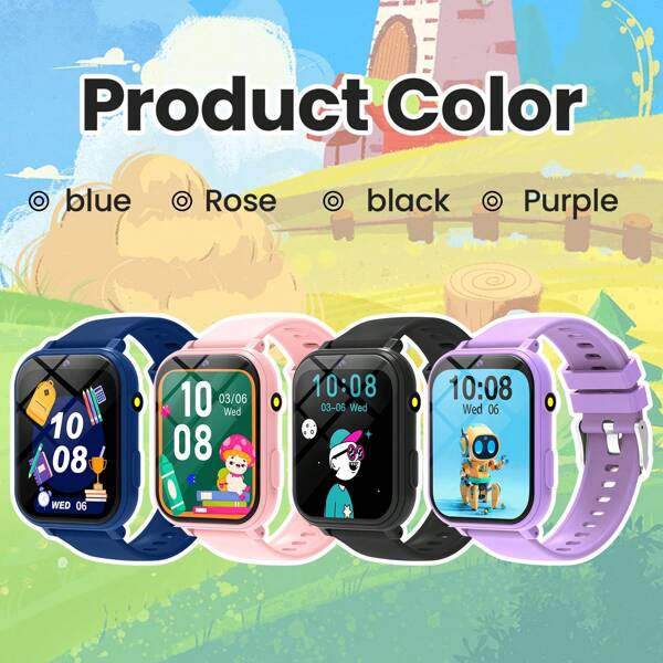 2025 HOT Top Gifts For Kids, 2025 New Kids' Smart Watch, Kids' Gaming Watch, 128 Interesting Games, 1.83 Inch Touch Screen, Ultra Low Power Chip, Pedometer, Photo Taking, Flash Lamp, Sleep Monitor, Alarm Alert, Camera, Photo Album, Gaming, Calendar, Pedometer Function, Countdown Timer, Calculator, Stop Watch, Flash Lamp Light