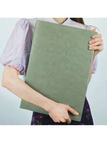 1pc Extra Large & Extra Thick A3 Size Notebook, Over 360 Pages, Leather Cover, Unique Fashion Creative Notebook, Suitable For Students, Sketchbook, Drawing Book, School Supplies,Back To School - Multicolor - View 4