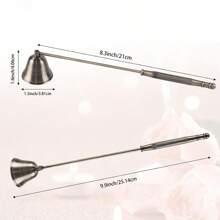 1PC Black/Brass Candle Snuffer, Stainless Steel Candle Tools Accessories Candle Buffer Wax, Candle Extinguisher With Handle Candlestick Candle Wicks Flame For Candle Lovers, Gift, Everyday Use, Putting Out Extinguish Candle Wicks Flame Safely Sweet Water Decor Black Candle Snuffer