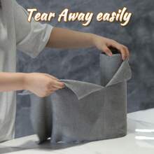 1 Roll Multipurpose Tear-Off Cleaning Cloth, Super Absorbent Microfiber Non-Lint Cleaning Wipes, Reusable And Washable For Home, Kitchen, Car, Window