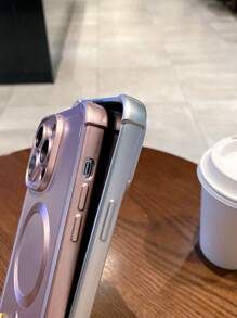 Stilvolle magnetische Metalllack Handyhülle geeignet für kompatibel mit iPhone 16 16E 16Pro 16Plus 16Pro Max 15 14 13 12 11 X XS XSMAX XR 7 8