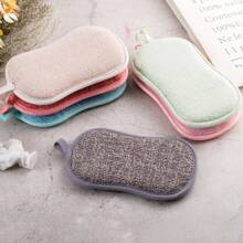 6pcs Grey Multi-Function Double-Sided Sponge Scrub