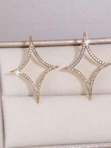 1 Pair Women Elegant Sophisticated Fashion Simple Versatile Earrings