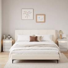 Furniwell Nightstand With Charging Station, Side Table With LED Lights, Bedside Table With Plug Outlets, 2 USB Ports, Bedside Tables With 2 Drawers And Top Storage Space, 20 RGB Colors Lighting