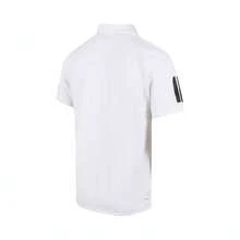 Adidas Men's CLUB 3STR POLO Jersey Knit Collared Short Sleeve Tee TJEO412 - White - View 2