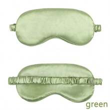 10PCS/5PCS/3PCS/1PCSunshade Sleep Eye Mask, Imitation Silk Ice Feeling Comfortable, Relaxing Fatigue, Suitable For Office Nap, Sleep, Business Trip, Travel - Grass green - View 4