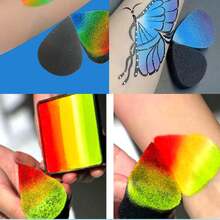 1-25 Stück Premium Schminksponschen - perfekte Wahl für Schüler und Erwachsene - hohe Dichte & langanhaltend, Schulbedarf