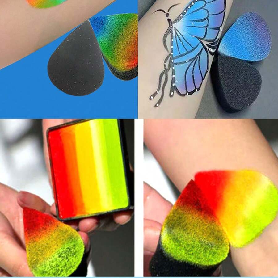 1-25 Stück Premium Schminksponschen - perfekte Wahl für Schüler und Erwachsene - hohe Dichte & langanhaltend, Schulbedarf