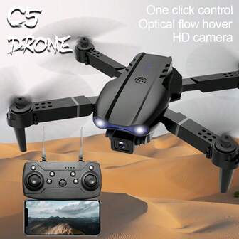 5MP Dual Camera Foldable Drone With Optical Flow Hovering, Beginner Quadcopter, Ideal Gift For Men On Christmas, Halloween, Thanksgiving, Creative Holiday Selection