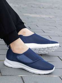 New Adjustable Hook And Loop Elderly Shoes, Middle-Aged & Elderly Parents Swollen Feet Shoes, Men's Extra Wide Shoes For Swollen Feet, Adjustable Strap Postoperative Recovery Shoes, Soft Bottom Lightweight Wide Toe Shoes For Parents (Recommend Ordering One Size Up)