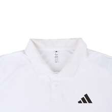 Adidas Men's CLUB 3STR POLO Jersey Knit Collared Short Sleeve Tee TJEO412 - White - View 3