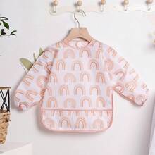 1 件防水长袖围兜，婴儿喂奶围兜男女通用喂奶围兜围裙，适合婴幼儿 - 彩色 - 查看 12