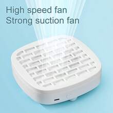 Miniaturowy pochłaniacz pyłu do paznokci z 10 wielokrotnego użytku wkładami filtracyjnymi, wygodne zasilanie przez USB, silne ssanie