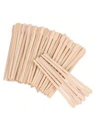 100/300 pezzi Bastoncini di legno per cera per sopracciglia, labbra e naso, applicatore monouso per ceretta, spatola per ceretta, prodotti per capelli e accessori per barbiere, salone di bellezza, elementi essenziali da viaggio
