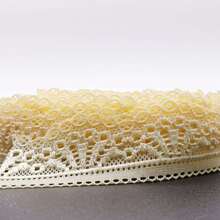 1Roll/10M 1.18inch/3cm Elastic Lace Trim Fabric Ribbon Craft DIY Stretch Lace Sewing Handmade Embroidery Home Accessories Clothing Lace Edge - Multicolor - View 11