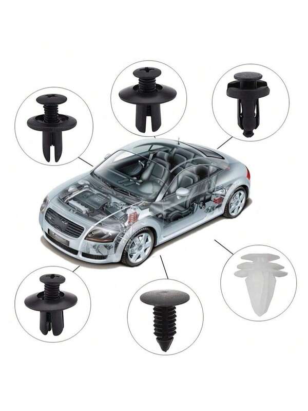 100 Stück/50 Stück/30 Stück/20 Stück 8mm Durchmesser Kunststoff Dehnniete für Auto, Druckklemmen für Verkleidung und Stoßstange