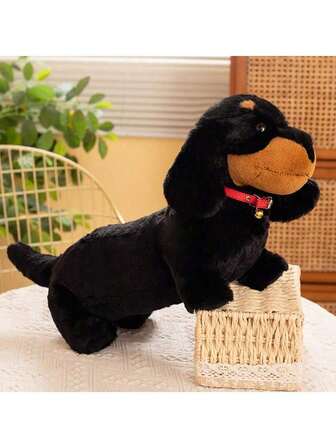 1 st Söt plysch realistisk Corgi/Tax gosedjursdocka, mjuk fluffig Kawaii Chow Chow, Pomeranian, Yorkshire Terrier, Samojedvalp plyschdocka, födelsedags-/nyårspresent för barn, heminredning