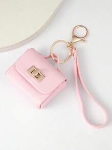 Leather Key Pouch, Convenient To Carry Earphones, Coins, Cards, ID, Cosmetic Organizer Bag