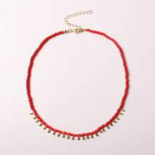 1 pièce Collier + 1 pièce Bracelet Set, Collier pendentif goutte d'eau doré bohème et bracelet, tenue casual pour femmes