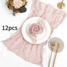 60条装波西米亚风纱布餐巾，柔软亚麻餐巾，适用于圣帕特里克节、复活节、婚礼、婴儿派对、日常使用 - 彩色 - 查看 22