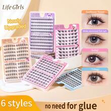120pcs Natural Simulation Of Glue Free False Eyelashes - Mi giả Sudaji - Xem 2