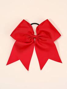 1 pieza Moño grande personalizado para porristas niñas con nombre personalizado, soporte para cola de caballo de cinta gróngrain, moños de porristas, bandas elásticas para el pelo para bebés, niñas, adolescentes y porristas universitarias