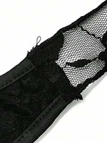 Women's Irregular A-Line Lace Hollow Sheer Spider Decor Punk Retro Street Style Camisole Top, Spring/Summer