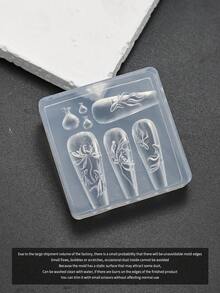 3D Silicone Nail Mold - Pearl Chain Necklace, Line, Cartoon Bowknot, Flower Carving, Skirt, Wing Design, Essential For Nail Technicians,Nail Supplies,Nail Tools,Nail Art Tools,Back To School,Nails,Nail Tools For Press On Nails - Multicolor - View 28