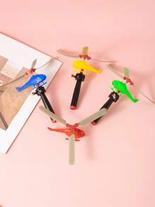 1/2/4/6/8/10/16/20 Sets Random Color Outdoor Pull Line Helicopter Toy Plane, Fly Small Plane, Teenager's Outdoor Games Sports Toys, Handle Pull Helicopter, New Year/Halloween/Christmas/ Birthday Gifts , Plastic Toy, Party Small Gift, Stress Relief Toy, Decompression Toy, Indoor/Outdoor Activity