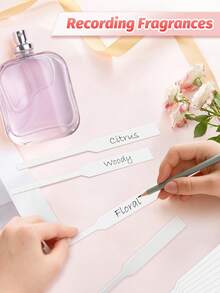 500张香水试纸、pH试纸、一次性白色香味测试纸，用于香水、精油和芳香疗法测试、学校用品、返校