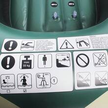 FATSHEI Embarcación Inflable Para 2 Personas Con Bomba, Embarcación inflable pequeña de PVC, embarcación de recreo, embarcación de pesca inflable para 2 personas, aerodeslizador, lancha inflable, kayak, barco. - Verde - Ver 9