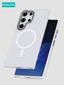 1 pezzo Koolife Custodia protettiva per telefono con ricarica magnetica, anti-caduta, anti-urto, finitura opaca, design con cornice a specchio personalizzata e ampio foro per fotocamera, compatibile con 17/17 Air/17 Pro Max/16/16pro/16plus/16promax/11/11pro/11promax/12/12pro/12promax/13/13pro/13promax/14/14plus/14pro/14promax/15/15pro/15plus/15promax e Galaxy S25Ultra/24Plus/23/Galaxy 22