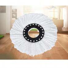 1pc Universal Thickened Circular Mop Head, Household Rotating Mop Accessory, Mop Head Replacement, Strong Water Absorption, No Shedding Of Hair,