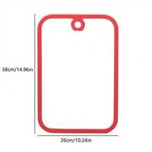 2pcs/Set Glass Cutting Board With Non-Slip Edges And Hanging Holes, Dishwasher Friendly Transparent Chopping Board, Suitable For Countertop, Food Prep And Serving