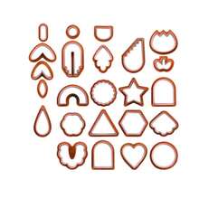 24pcs Polymer Clay Cutter Set - Earring Jewelry Making Tools, Includes Earring Cutters And Polymer Clay Accessory Shape Cutters For DIY Handcraft - 24-piece Set - View 16