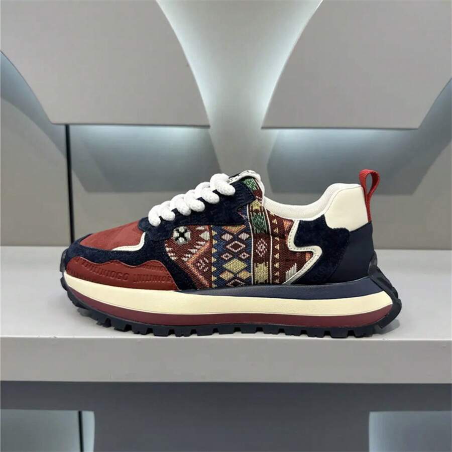 Men Casual Athletic Shoes - Blue - View 1