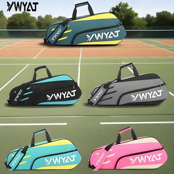 YWYAT YWYAT Tennis Bag Badminton Bag Single Shoulder 3 Rackets Backpack Tennis Badminton Racket Bag Thickened Nylon Beach Tennis Bag Fashion Gym Bag Padel Bag Sports Bag