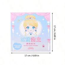Libro de pegatinas de maquillaje con diseños de muñecas de moda, set de pegatinas para el rostro DIY - Juguetes de vestir con pegatinas reutilizables para diversión creativa, arte facial e interacción - Excelente como recuerdo de fiesta o regalo - Multicolor - Ver 10