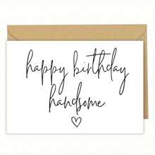 1PC Boyfriend Birthday Card, Husband Birthday Card, Birthday Card For Him, Happy Birthday Handsome Card, Gift For Boyfriend, Husbend
